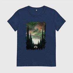 Женская футболка Лес кругом
