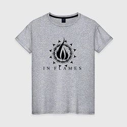 Женская футболка In flames - rock