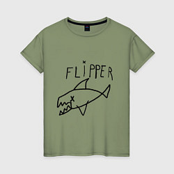 Женская футболка Kurt Cobain Flipper