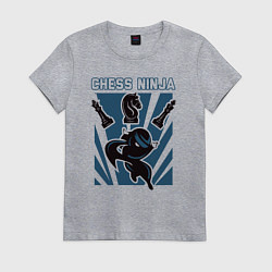 Женская футболка Ниндзя шахмат