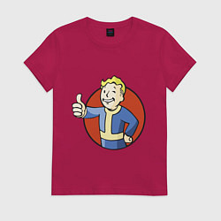 Футболка хлопковая женская Vault boy like, цвет: маджента