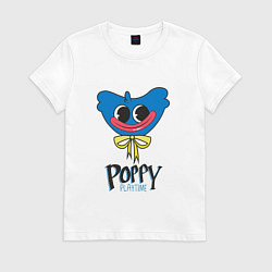 Футболка хлопковая женская PP Blue Huggie Waggie, цвет: белый