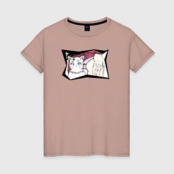 Женская футболка Кошка и попка