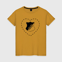 Женская футболка Лого Hoffenheim в сердечке