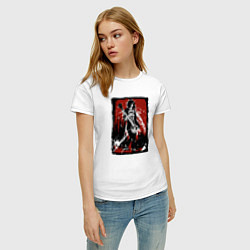 Футболка хлопковая женская Punk Ramones, цвет: белый — фото 2