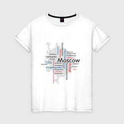 Женская футболка Moskau