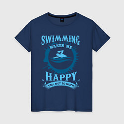Женская футболка Мне нравится плаванье - ты не очень