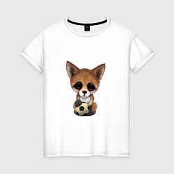 Женская футболка Футбол - Лисица