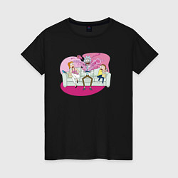 Женская футболка Summer, Rick, Morty and monster