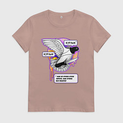 Женская футболка Голубь бунтарь