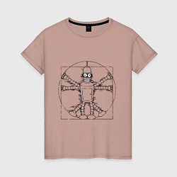 Женская футболка Vitruvian Bender