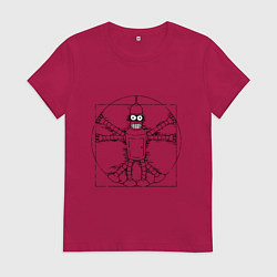 Женская футболка Vitruvian Bender