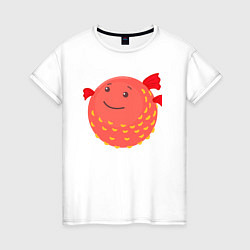 Женская футболка Рыба-ёж