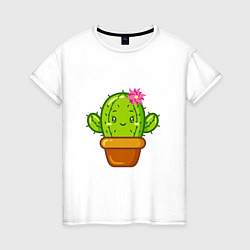 Женская футболка Обнимашки - Кактус