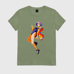 Женская футболка Люси - Киберпанк бегущий по краю