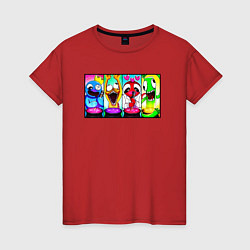 Женская футболка Радужные друзья персонажи