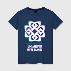 Женская футболка Breaking Benjamin glitch rock