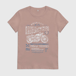 Женская футболка Мотоцикл ретро