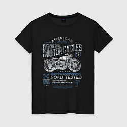 Женская футболка Мотоцикл ретро