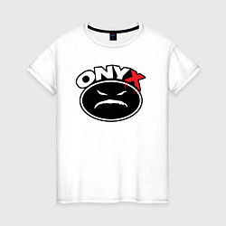 Женская футболка Onyx - black logo