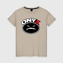 Женская футболка Onyx - black logo