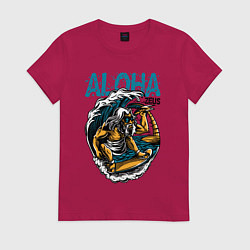 Женская футболка Зевс серфингист