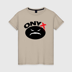 Женская футболка Onyx logo black
