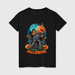 Женская футболка Halloween Pumpkin