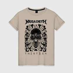 Женская футболка Megadeth Thirteen