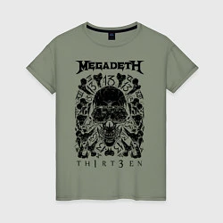 Женская футболка Megadeth Thirteen