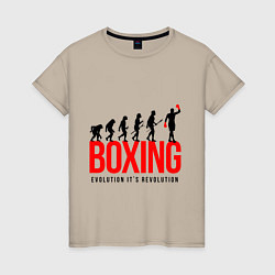 Женская футболка Boxing evolution