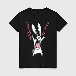 Женская футболка Год кролика, с новым годом, кролики
