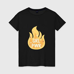 Женская футболка Fire girl power