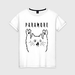 Женская футболка Paramore - rock cat