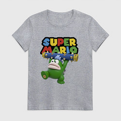 Футболка хлопковая женская Super Mario - Spike - Character, цвет: меланж