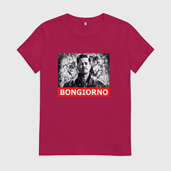 Футболка хлопковая женская Лейтенант Альдо Рейн Basterds, цвет: маджента