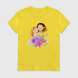 Женская футболка Маме от любимой дочки