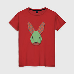 Женская футболка Лоскутный кролик