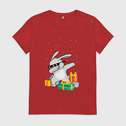 Женская футболка Кролик ДЭБ и новый год