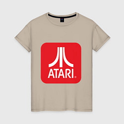 Женская футболка Atari logo