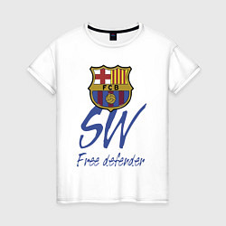 Женская футболка Barcelona - Spain - sweeper