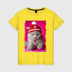 Женская футболка Маленький котёнок - милашка