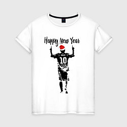 Женская футболка Лионель Месси Happy New Year