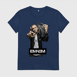 Женская футболка Eminem boombox