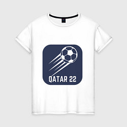 Женская футболка Qatar 22