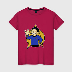 Женская футболка Spoke - vault boy