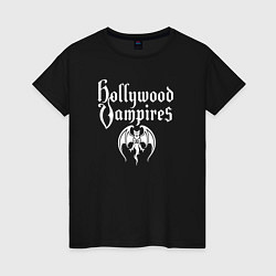 Женская футболка Hollywood vampires рок группа