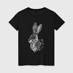 Женская футболка Русский серый кролик