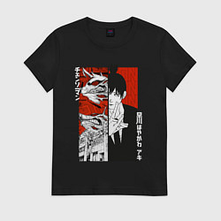 Женская футболка Аки и демон лисы