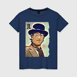 Женская футболка John Lennon - legendary musician